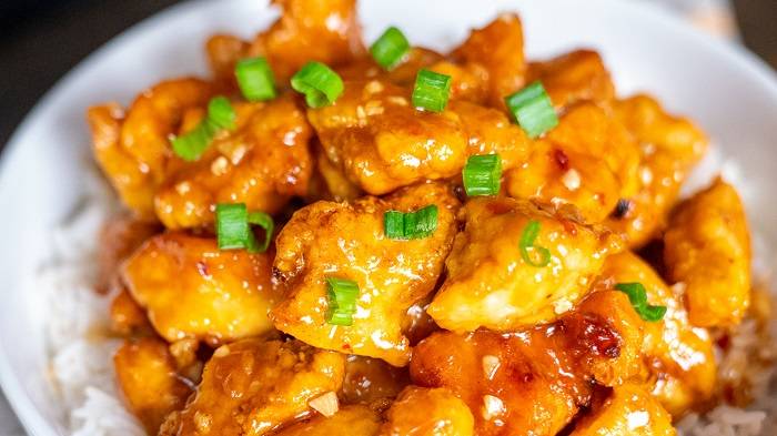 hot orange chicken panda