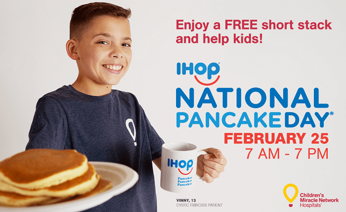 ihop free pancakes national pancake day