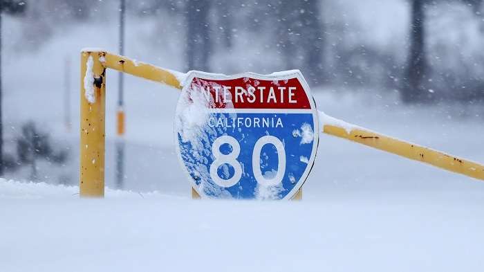 interstate 80 california snow gty